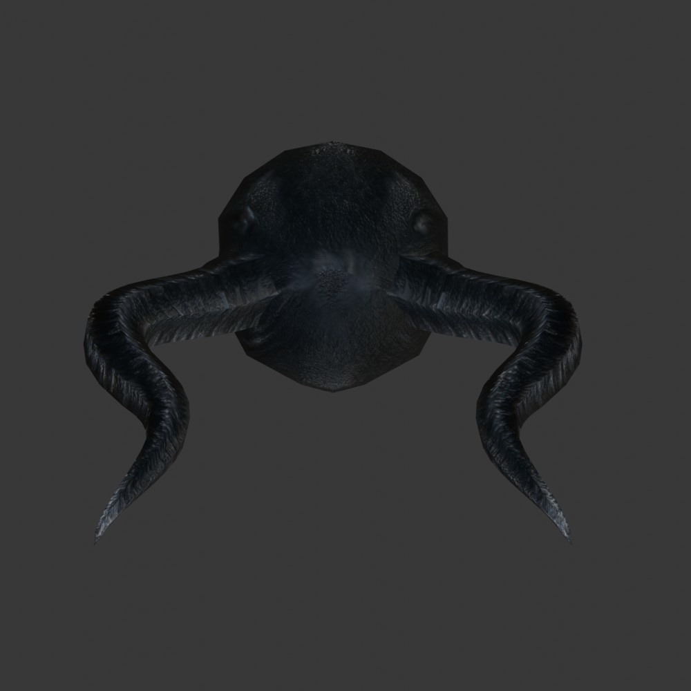 【3D小道具】悪魔メット(ローポリ)