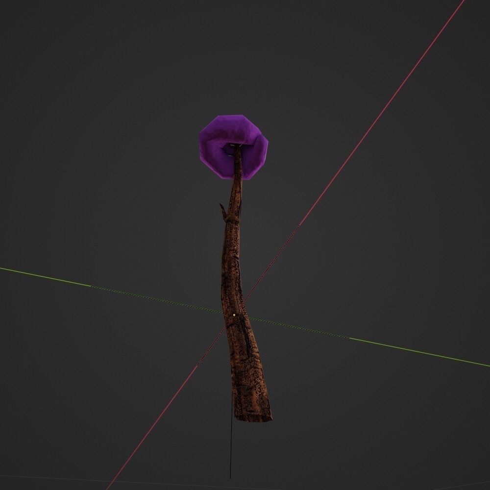 【3D小道具】ソフトクリーム棒(ローポリ)