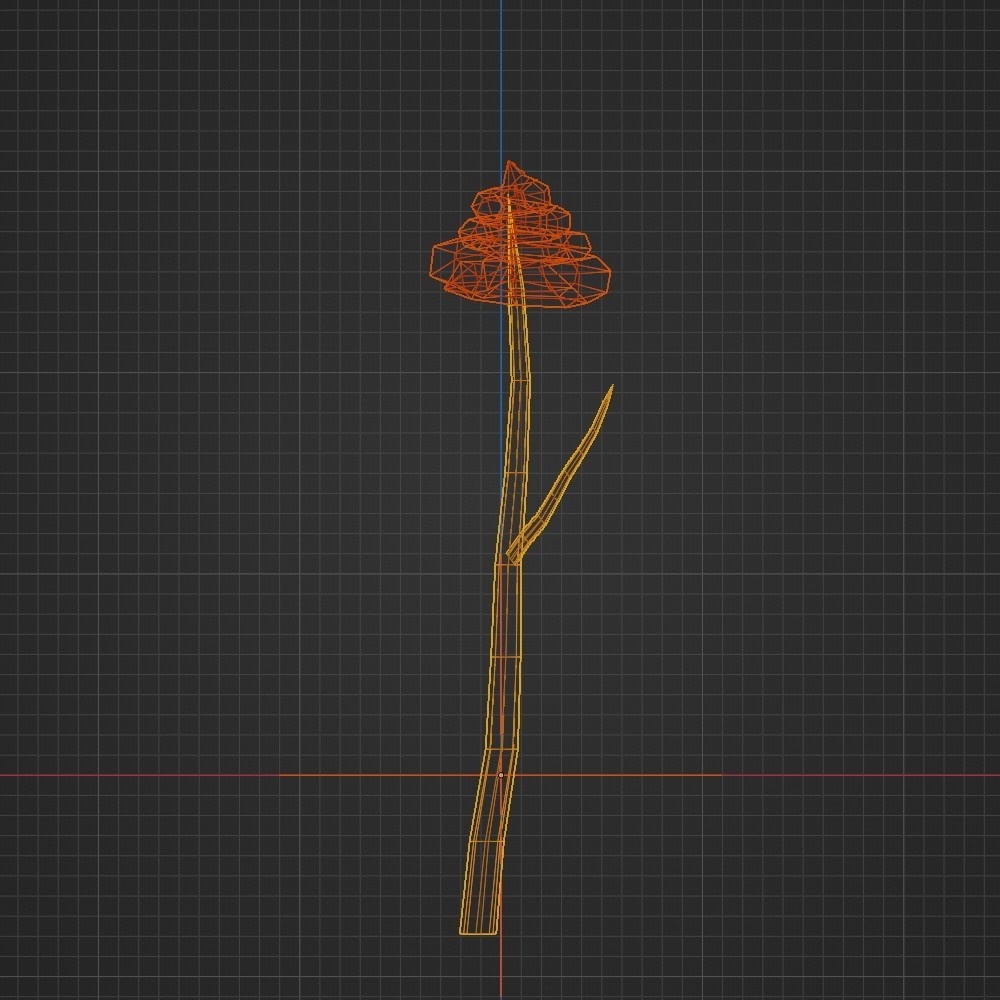 【3D小道具】ソフトクリーム棒(ローポリ)