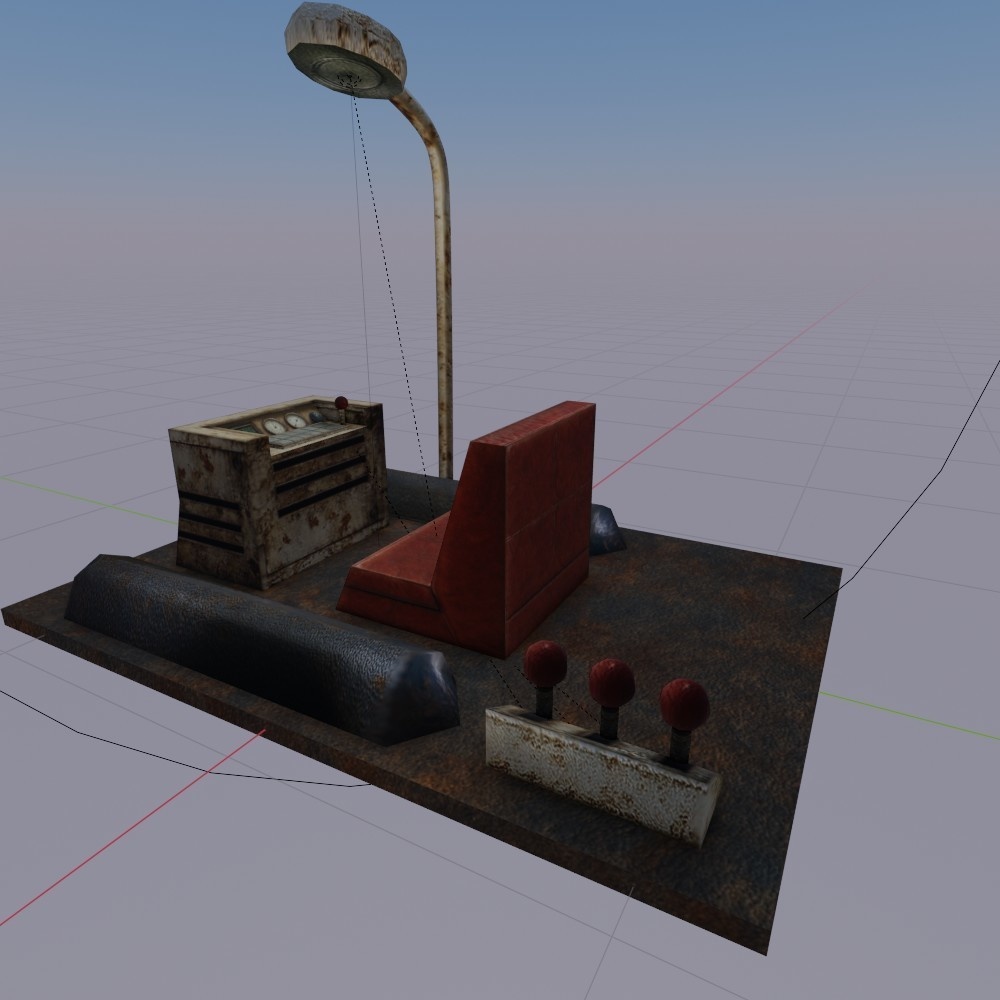 【3D小道具】ダニエルの愛車(ローポリ)