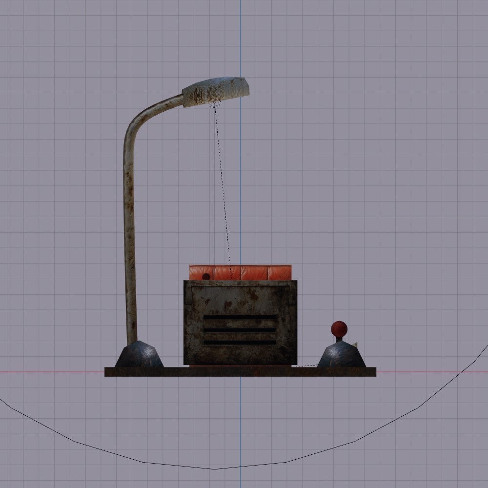 【3D小道具】ダニエルの愛車(ローポリ)