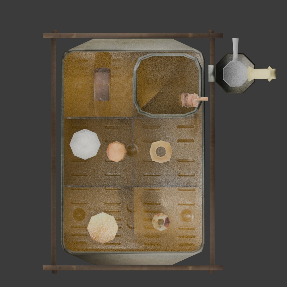 【3D小道具】コンビニおでんセット(ローポリ)