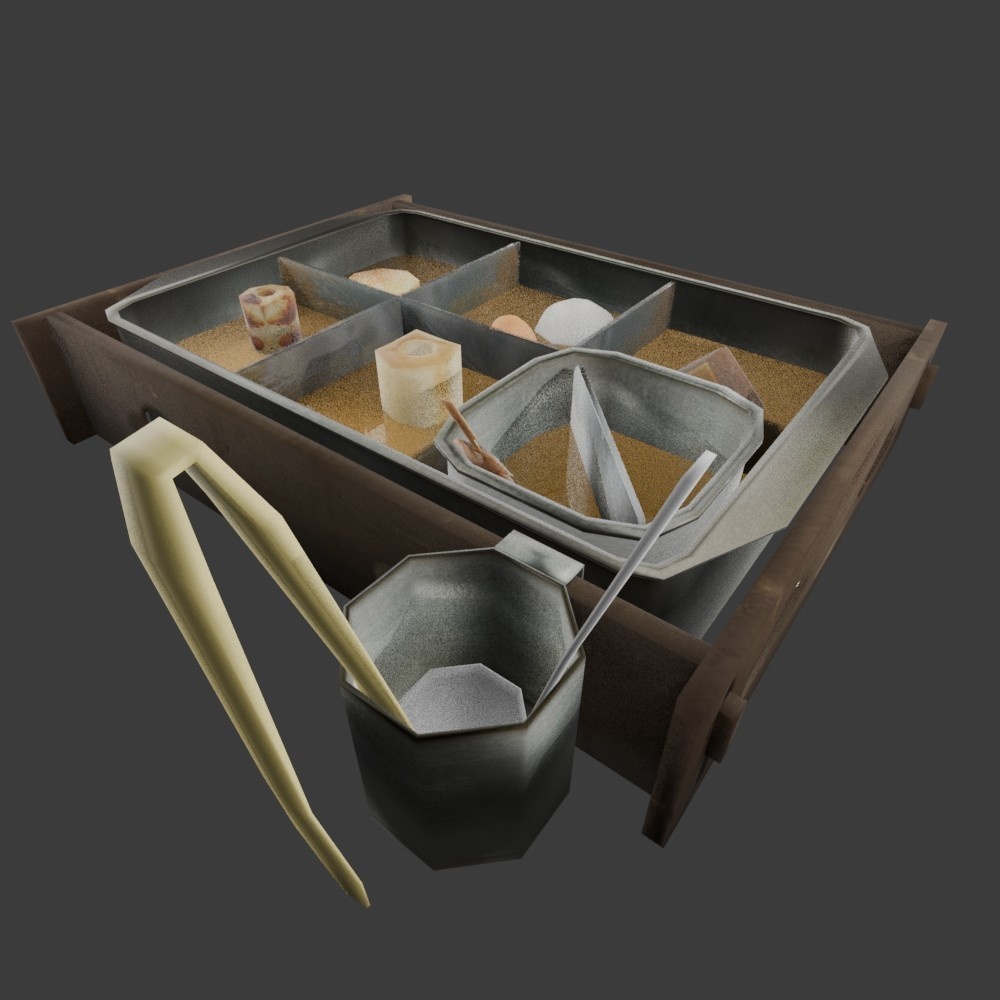 【3D小道具】コンビニおでんセット(ローポリ)