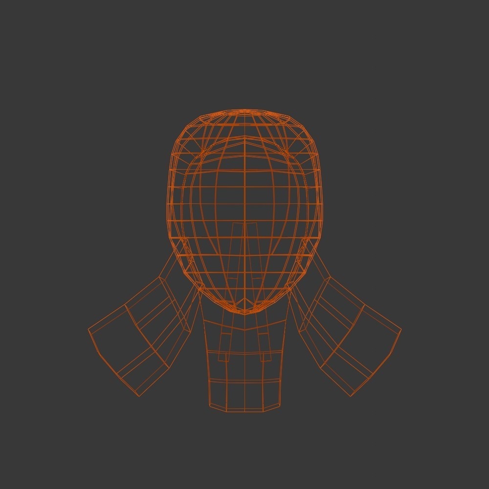 【3D小道具】剣道マスク(ローポリ)