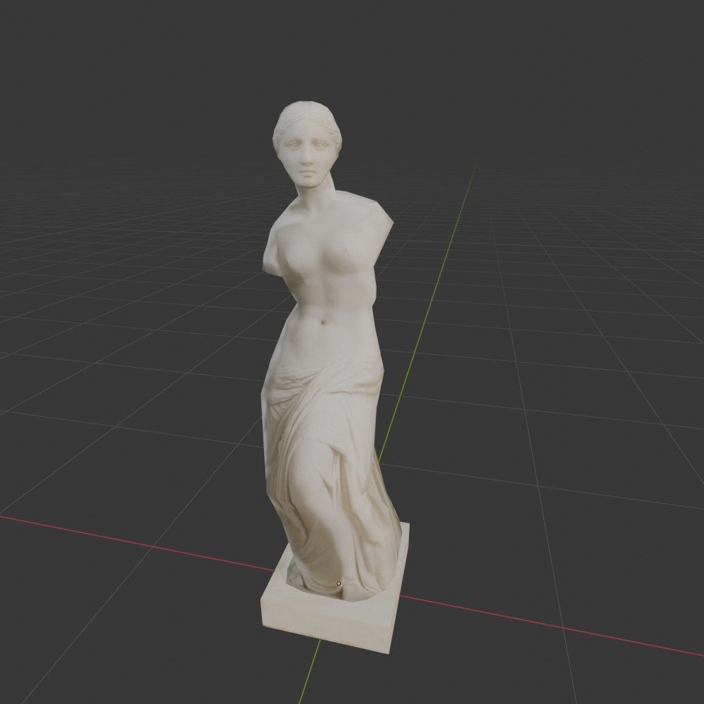 【3D小道具】ヴィーナスの置物(ローポリ)