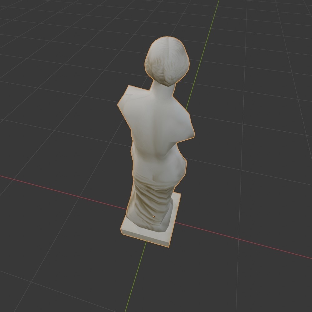 【3D小道具】ヴィーナスの置物(ローポリ)