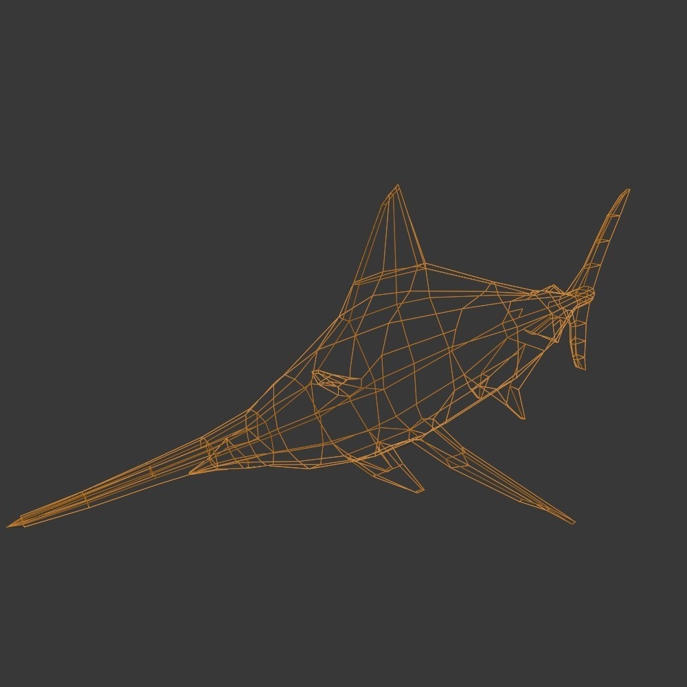 【3Dキャラクター】カジキマグロ(ローポリ)