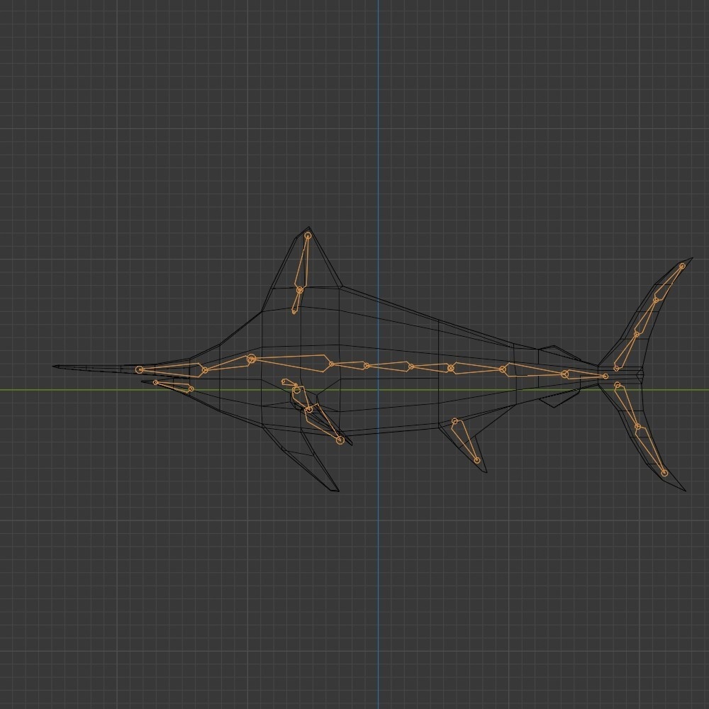 【3Dキャラクター】カジキマグロ(ローポリ)