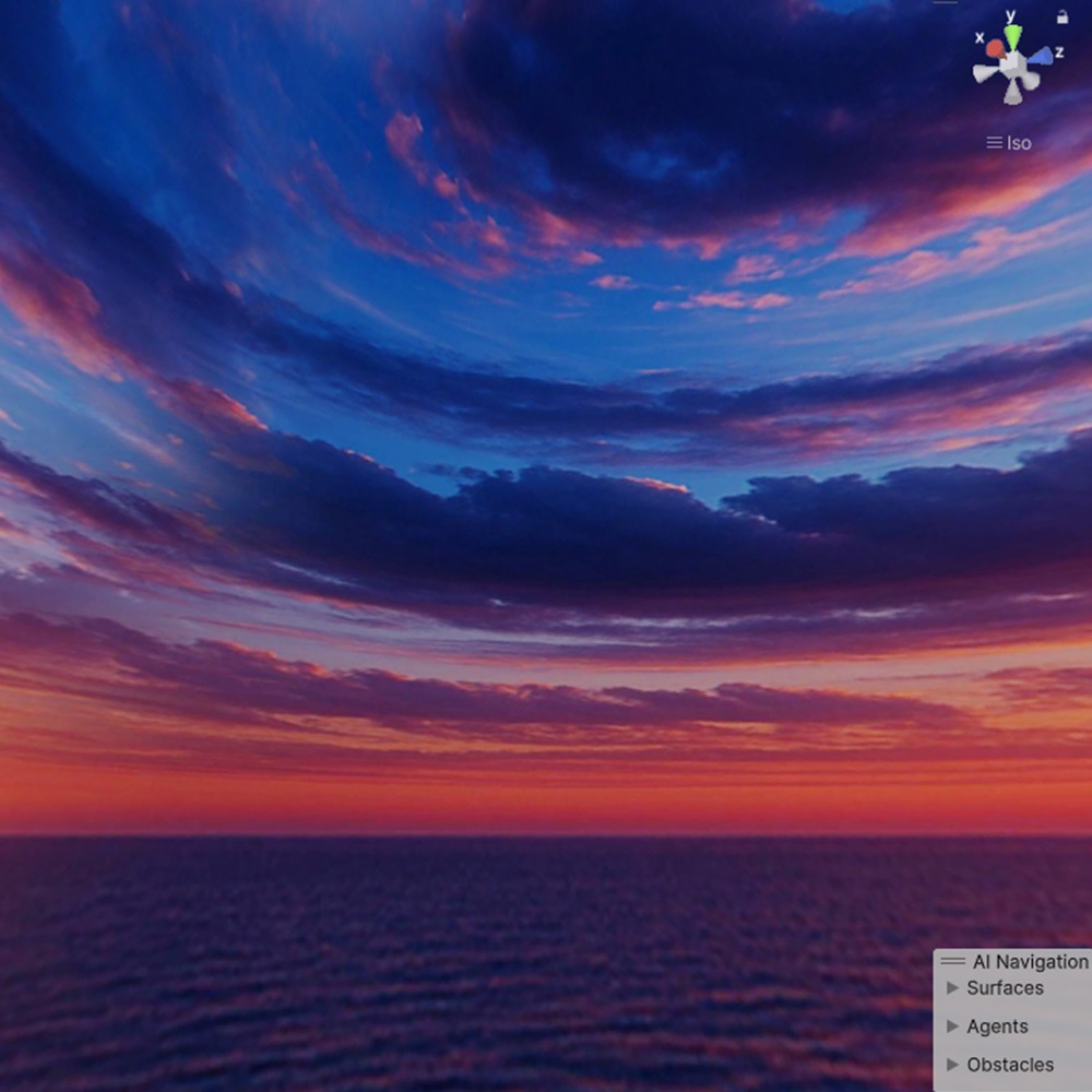 【3D環境・ワールド】夕暮れの海 Skyboxマテリアル unityパッケージ