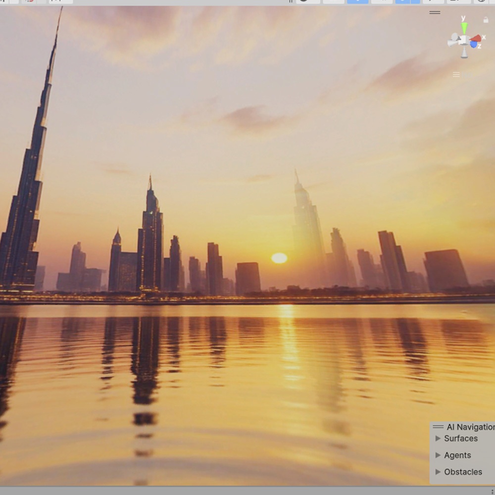 【3D環境・ワールド】ドバイの夕暮れ Skyboxマテリアル unityパッケージ