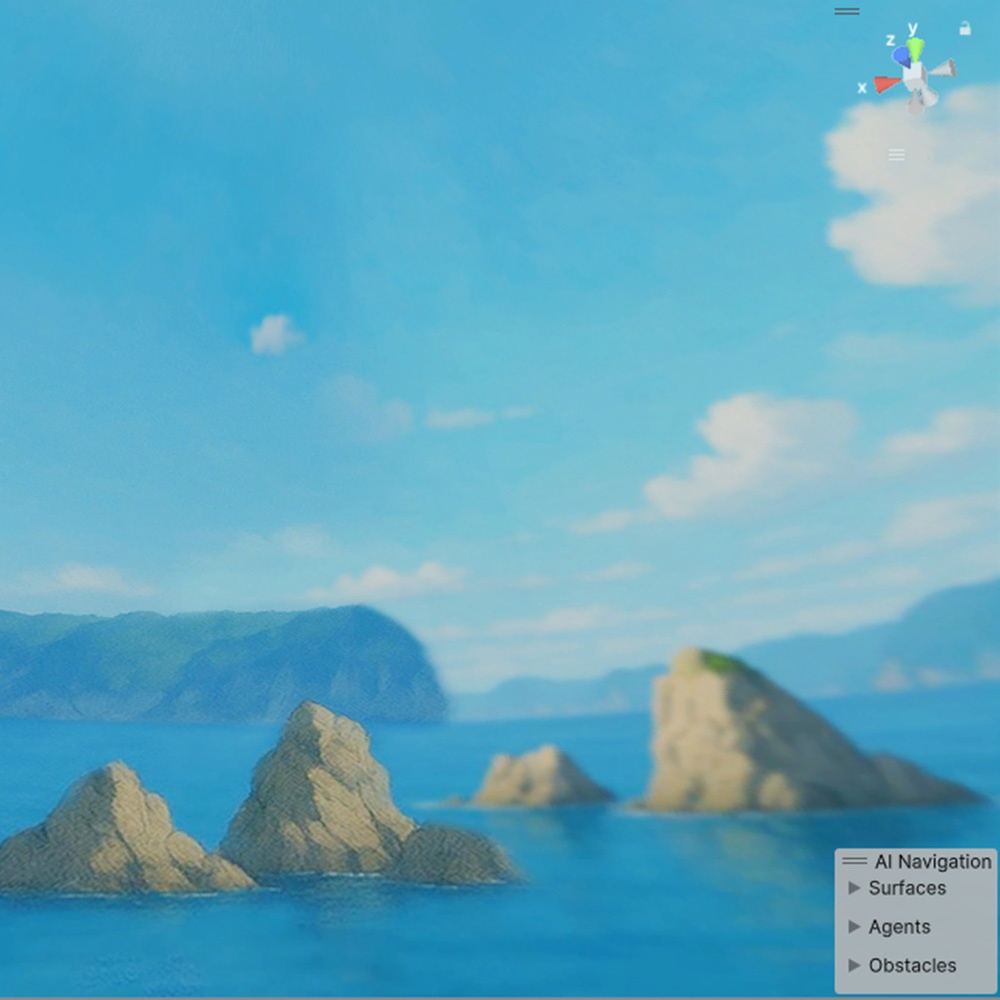 【3D環境・ワールド】孤島の風景 Skyboxマテリアル unityパッケージ