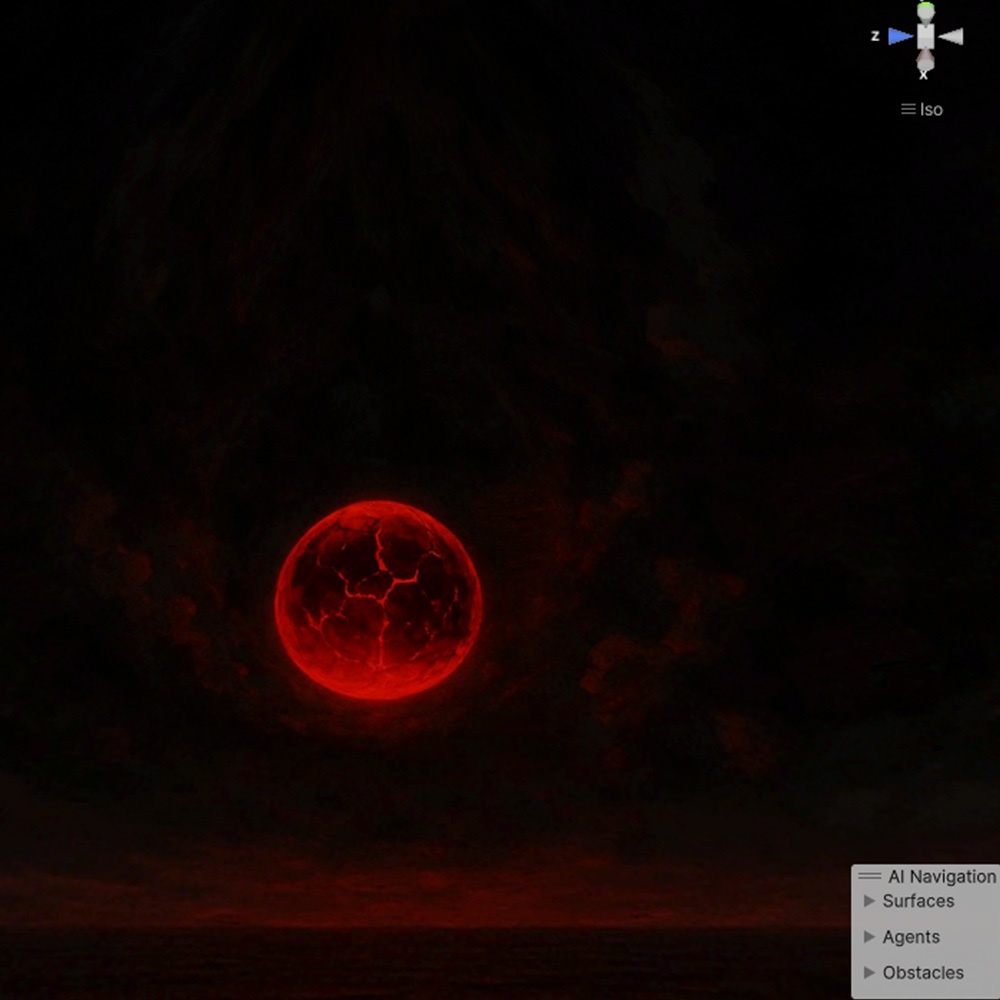 【3D環境・ワールド】紅の絶望 Skyboxマテリアル unityパッケージ