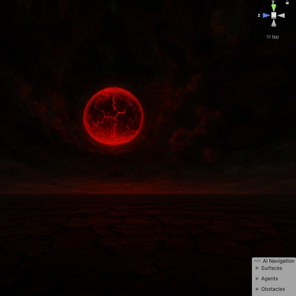 【3D環境・ワールド】紅の絶望 Skyboxマテリアル unityパッケージ