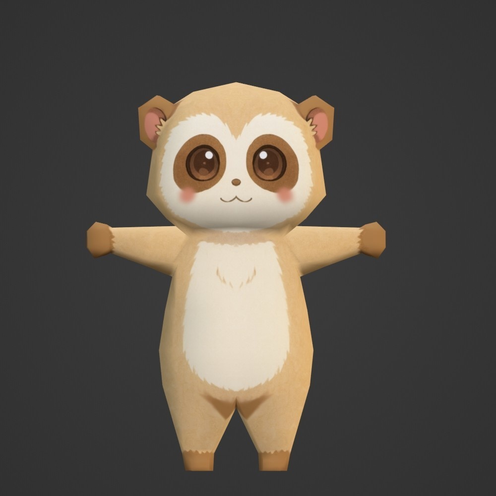 【3Dキャラクター】謎っ子どうぶつ(ローポリ)