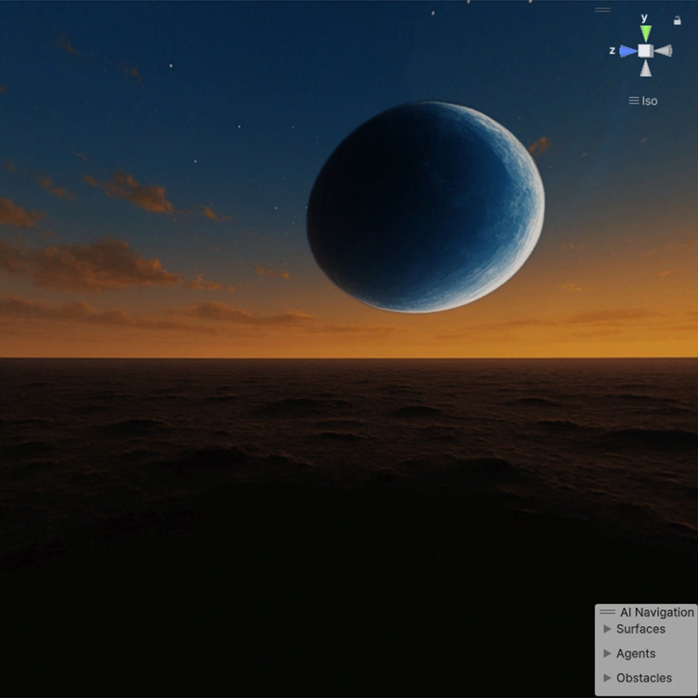 【3D環境・ワールド】どこかの惑星 Skyboxマテリアル unityパッケージ