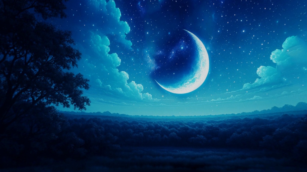 【3D環境・ワールド】ニュームーンNight Skyboxマテリアル unityパッケージ