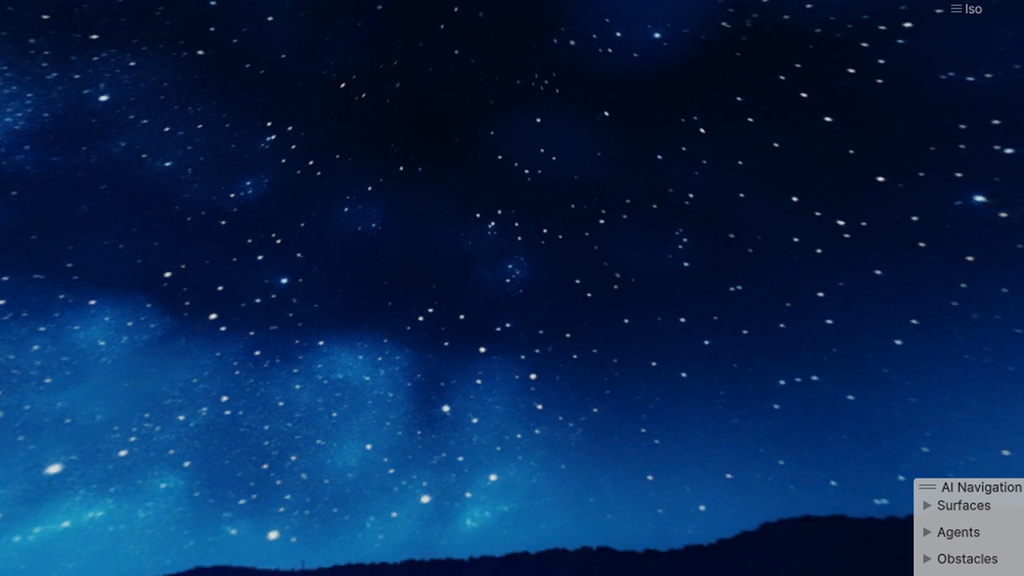 【3D環境・ワールド】湖畔の夜 Skyboxマテリアル unityパッケージ