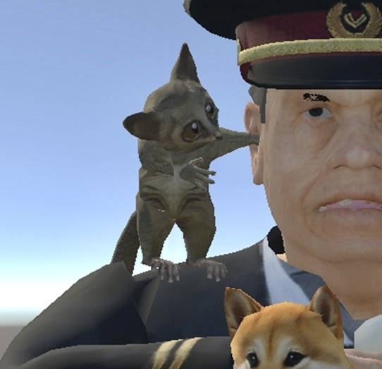 【3Dキャラクター】ショウガラゴ(ローポリ)