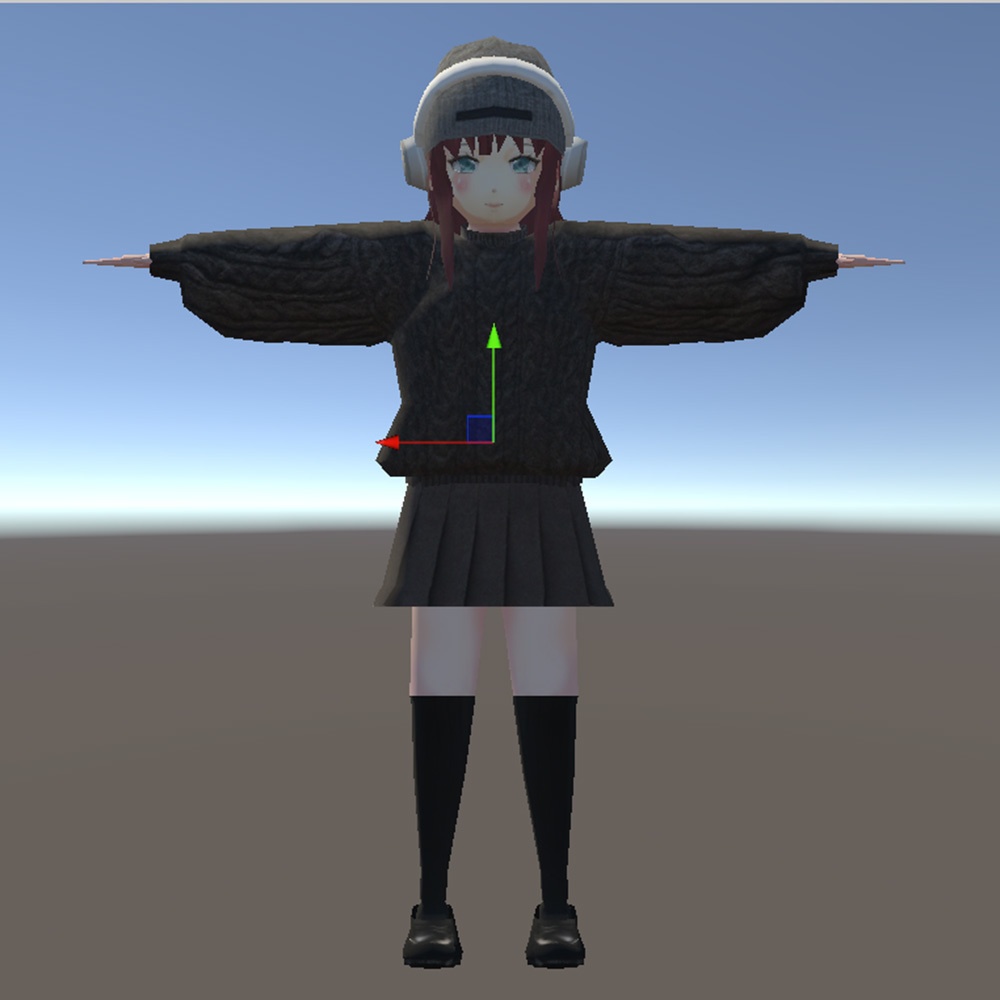 【3Dキャラクター】ローポリさん_スマホ用アバター(ローポリ)