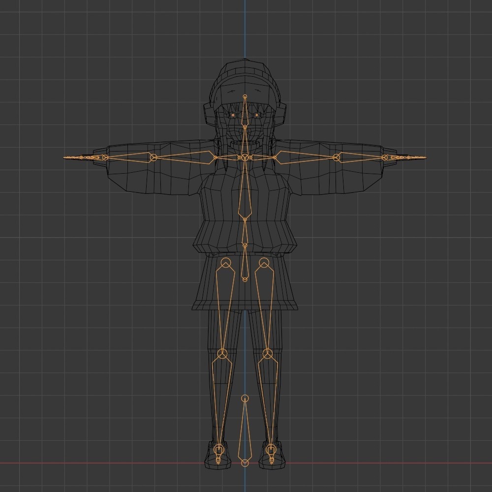 【3Dキャラクター】ローポリさん_スマホ用アバター(ローポリ)