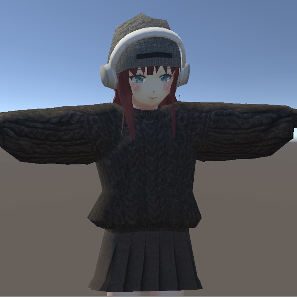【3Dキャラクター】ローポリさん_スマホ用アバター(ローポリ)