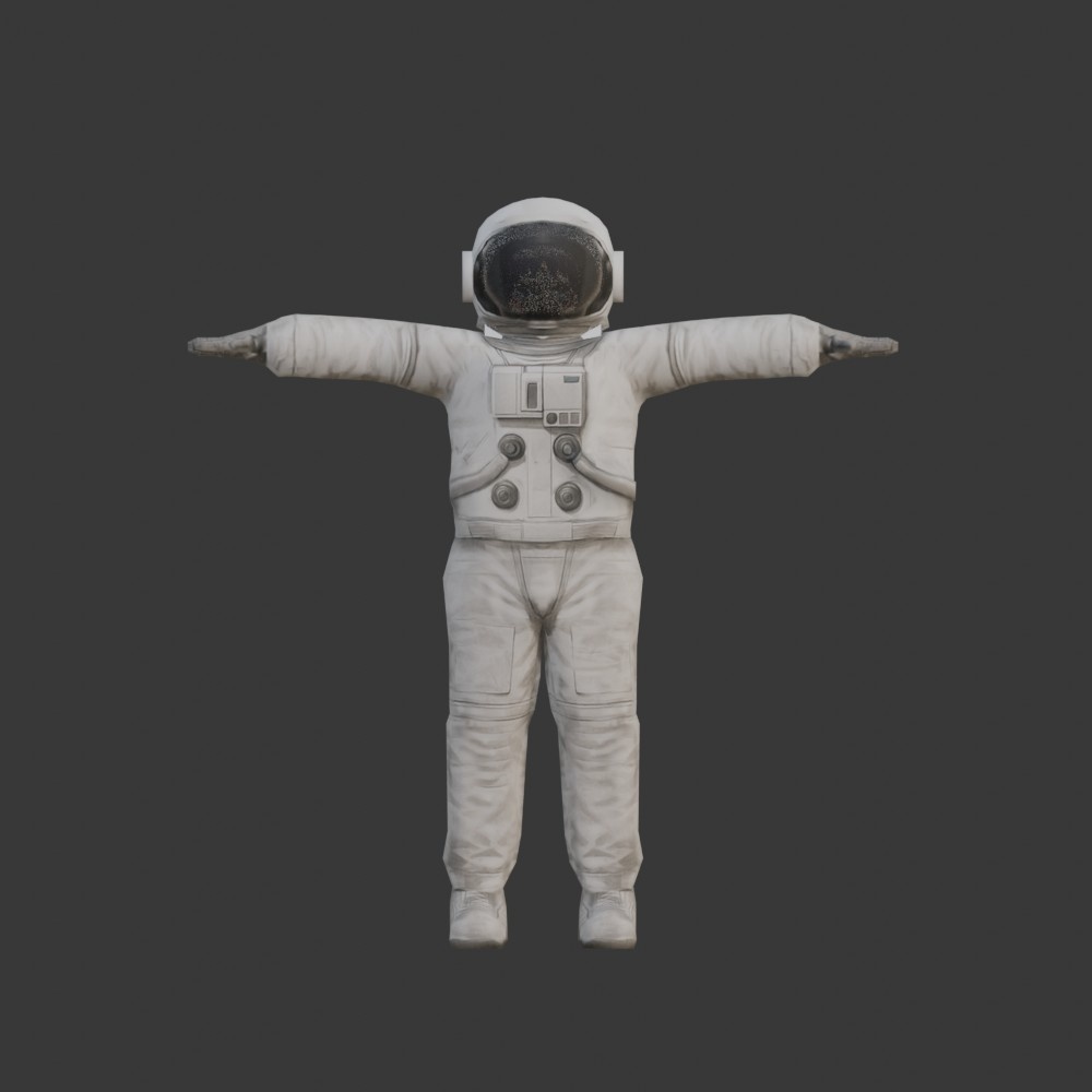 【3Dキャラクター】宇宙飛行士(ローポリ)