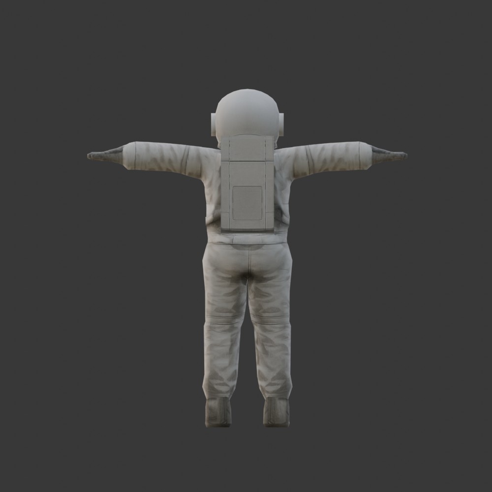 【3Dキャラクター】宇宙飛行士(ローポリ)