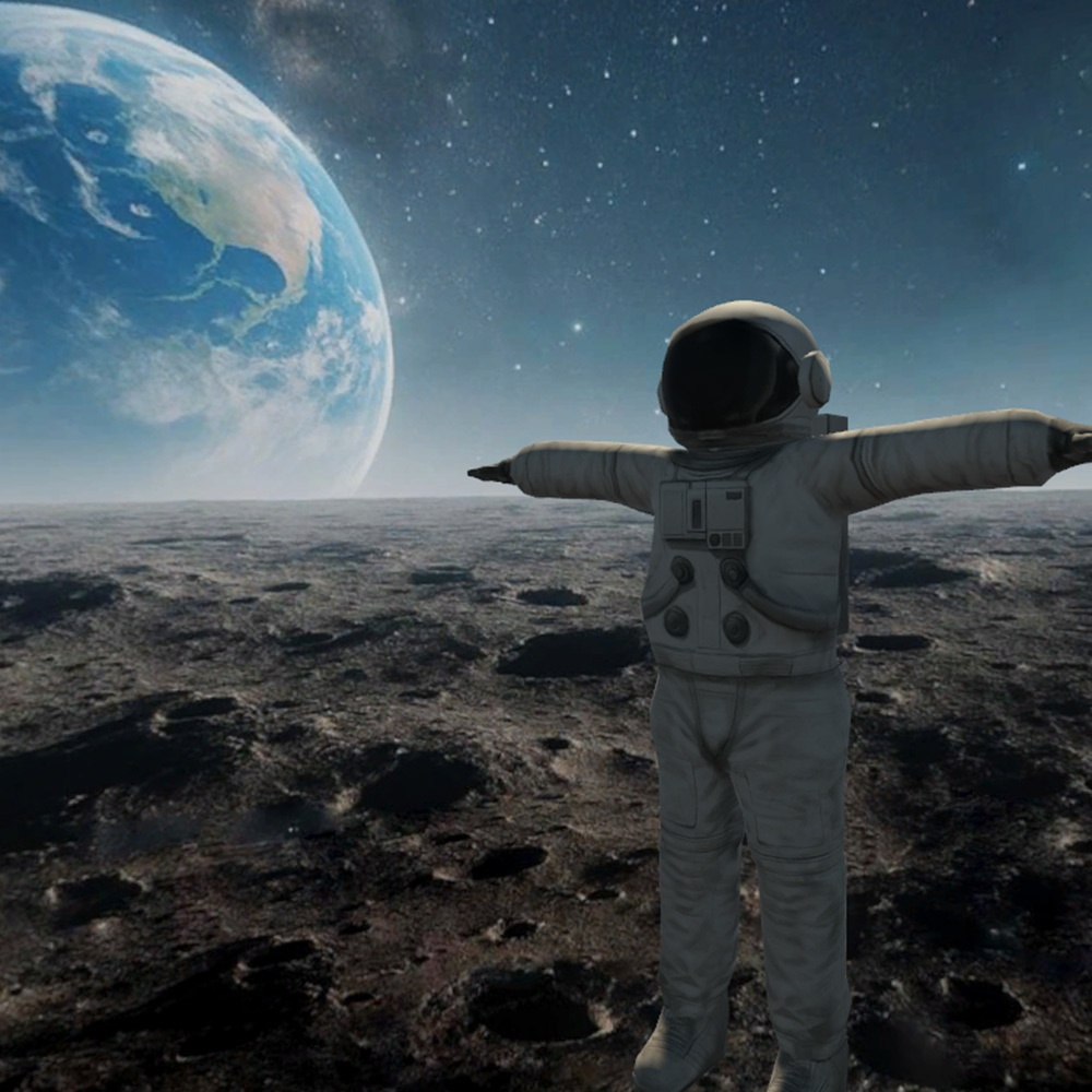 【3Dキャラクター】宇宙飛行士(ローポリ)