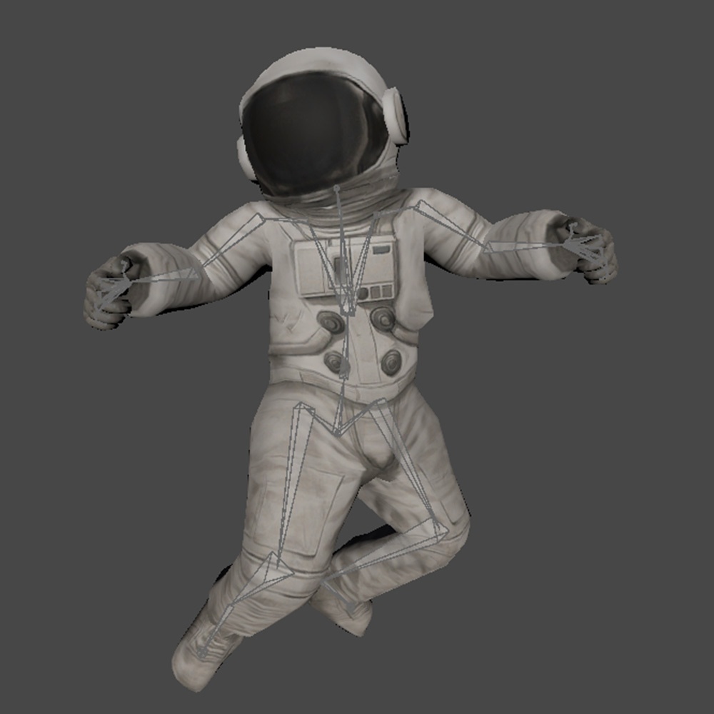 【3Dキャラクター】宇宙飛行士(ローポリ)