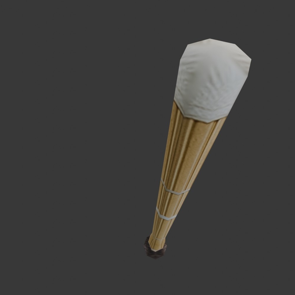 【3D小道具】折れる竹刀(ローポリ)