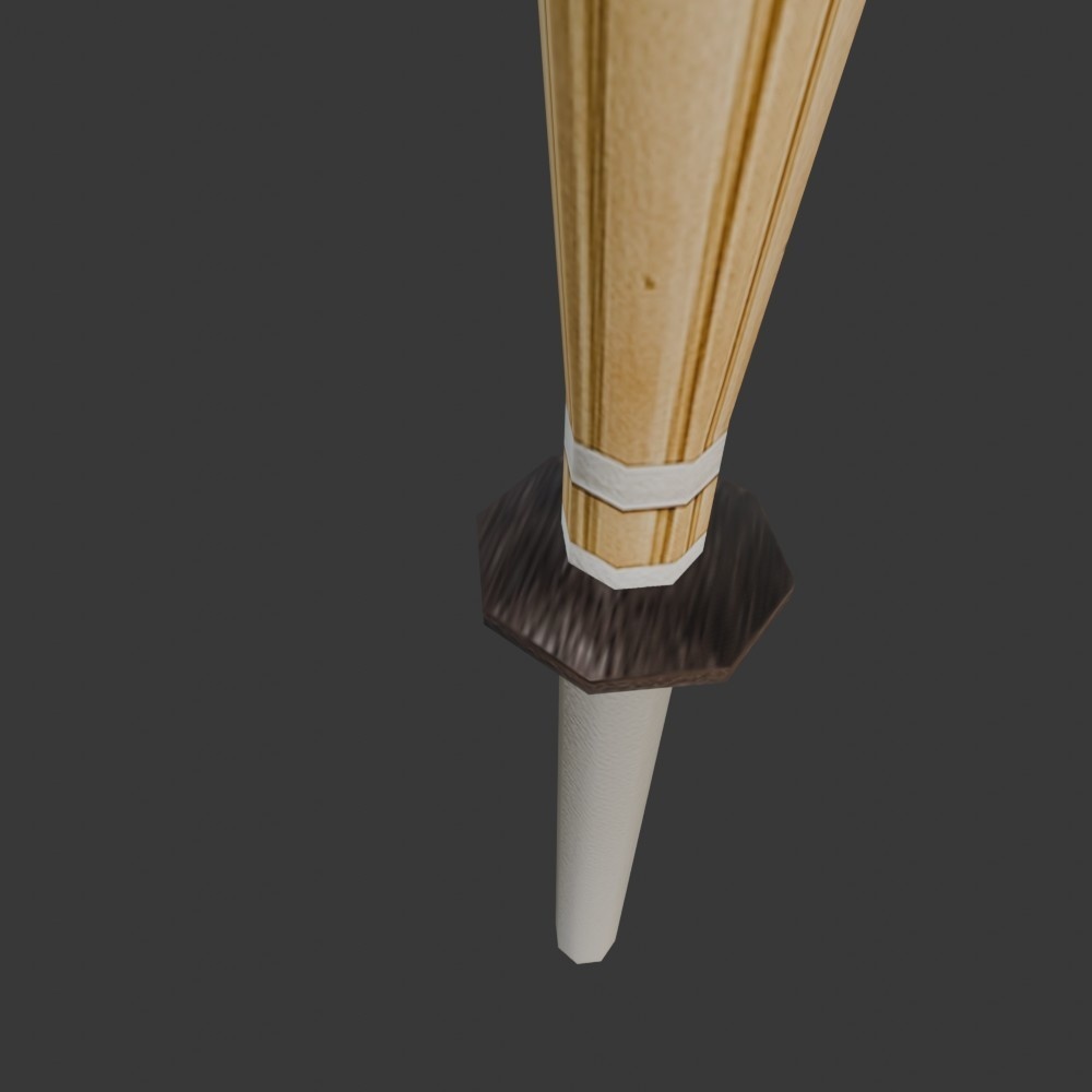 【3D小道具】折れる竹刀(ローポリ)