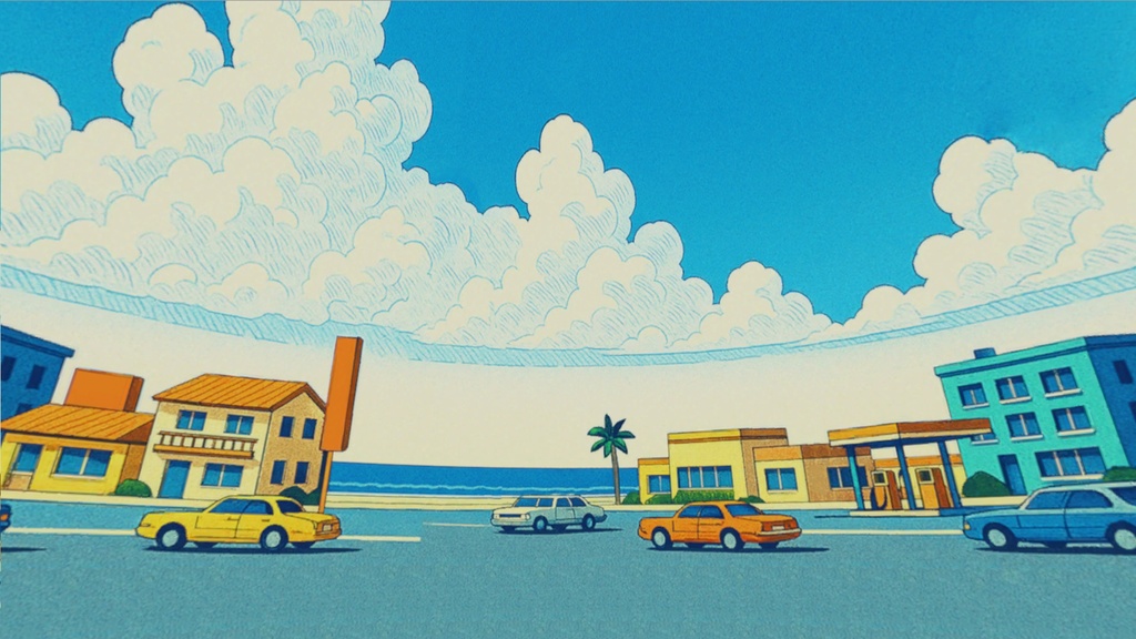 【3D環境・ワールド】夏色レトロ Skyboxマテリアル unityパッケージ