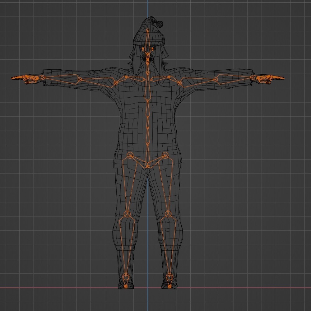 【3Dキャラクター】サンタのおいちゃん