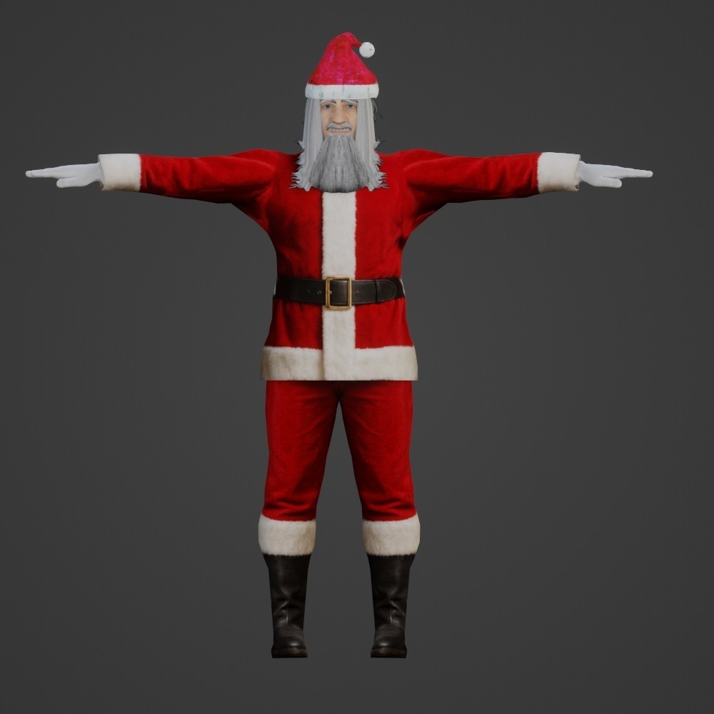 【3Dキャラクター】サンタのおいちゃん