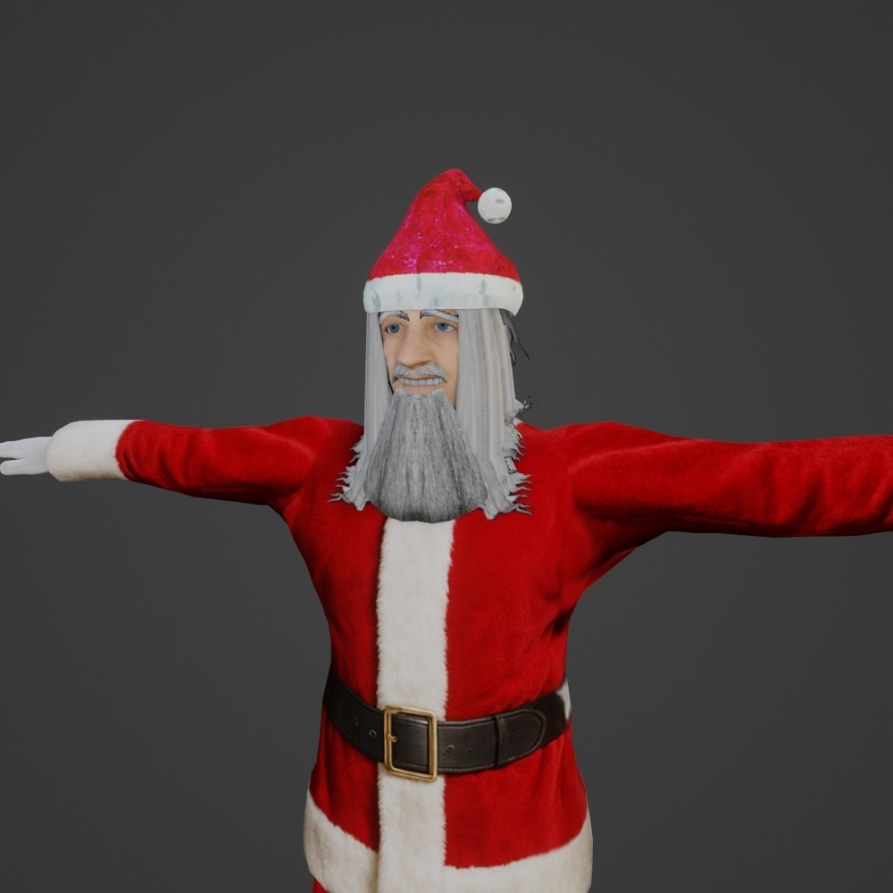 【3Dキャラクター】サンタのおいちゃん