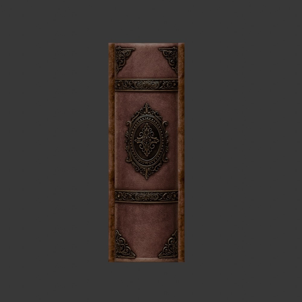 【3D小道具・武器】魔法経典(ローポリ)