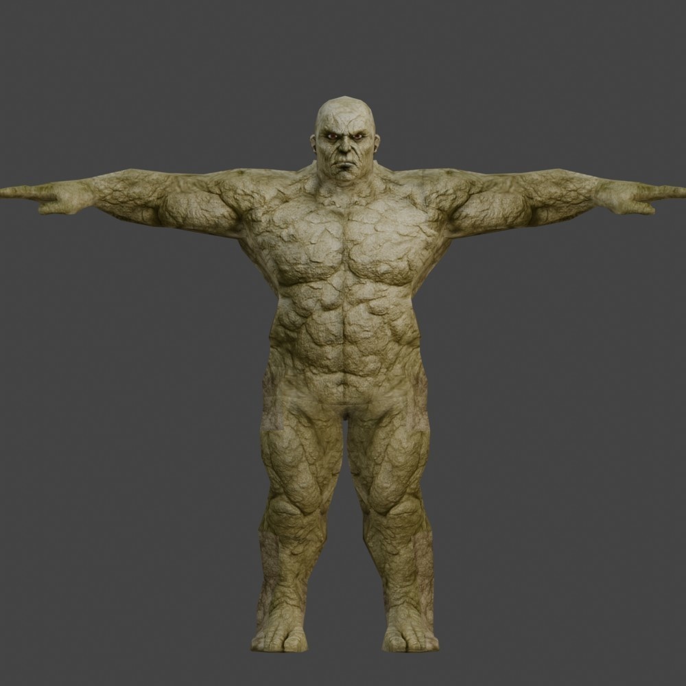 【3Dキャラクター】ゴーレム(ローポリ)