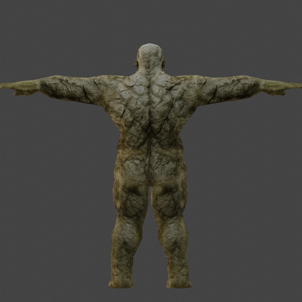 【3Dキャラクター】ゴーレム(ローポリ)