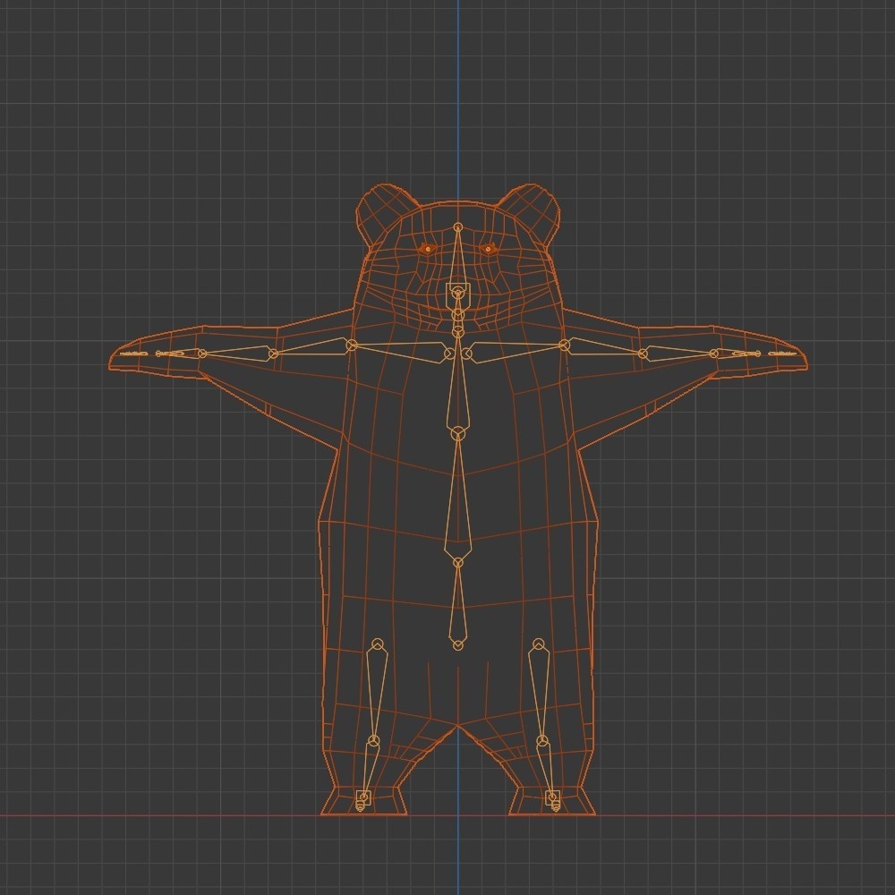 【3Dキャラクター】ツキノワグマ(ローポリ)