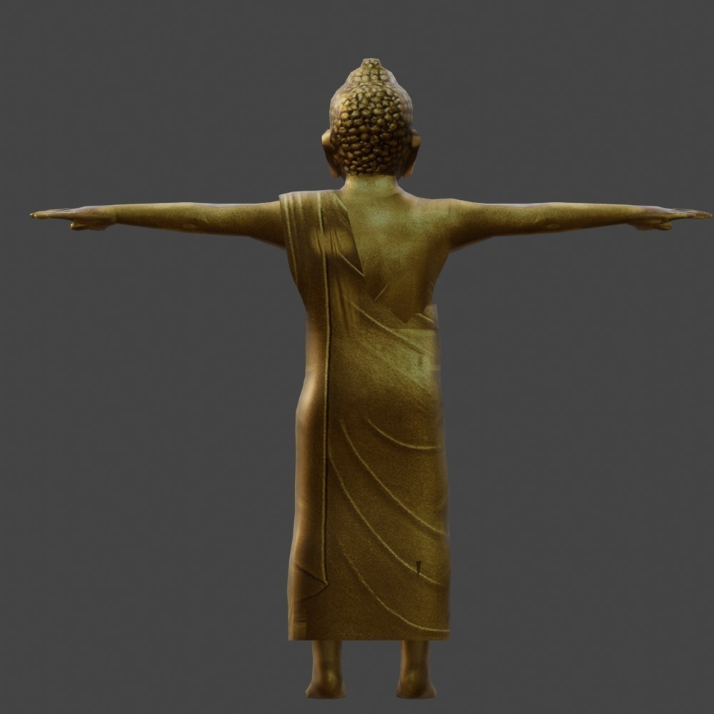 【3Dキャラクター】開運!大仏兄さん(ローポリ)