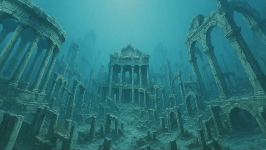 【3D環境・ワールド】海底都市　Skyboxマテリアル unityパッケージ