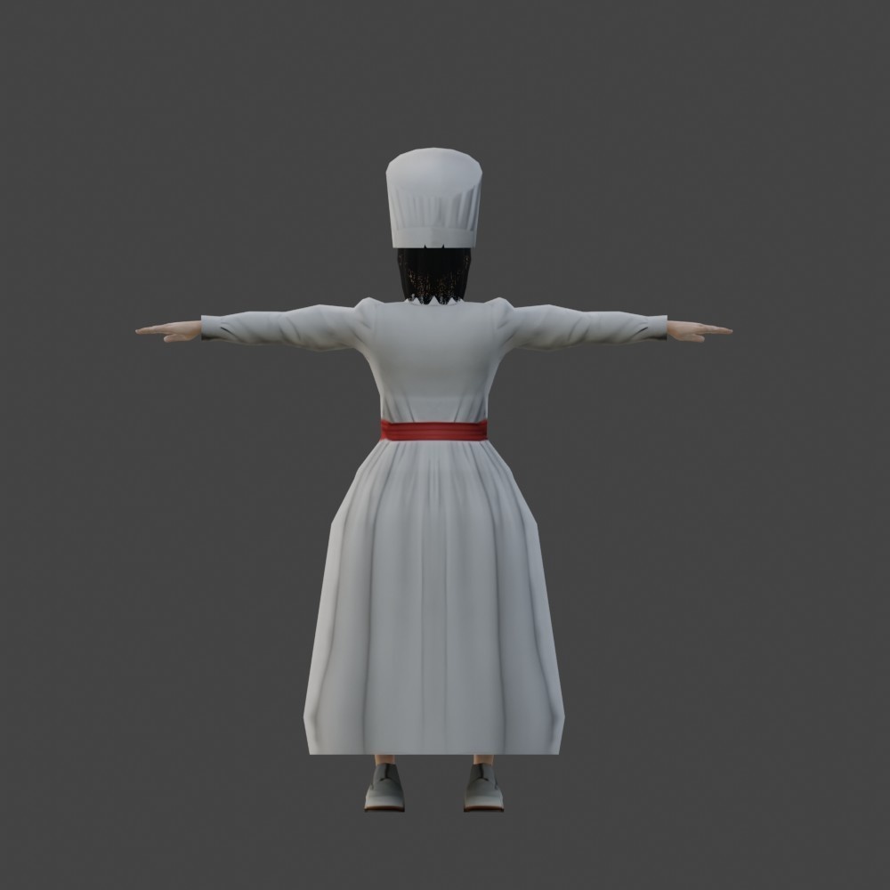 【3Dキャラクター】明治時代のナース