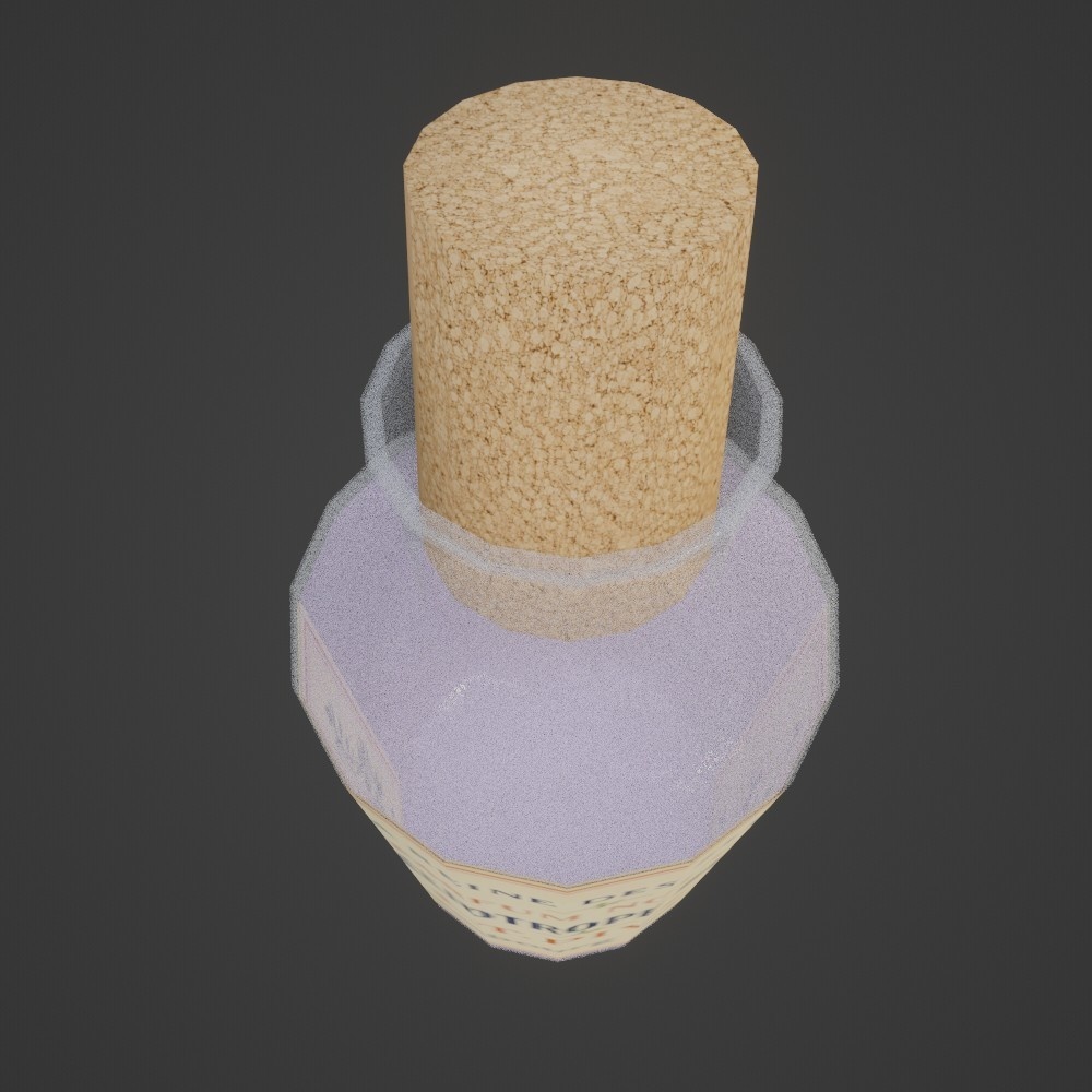 【3D小道具】ヘリオトロープ(ローポリ)