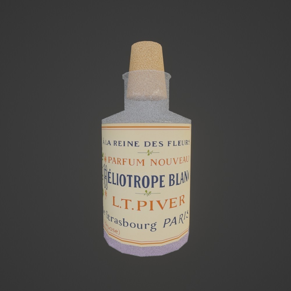 【3D小道具】ヘリオトロープ(ローポリ)