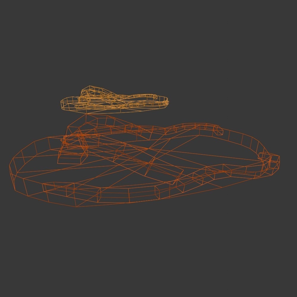 【3D小道具】わらじ(ローポリ)