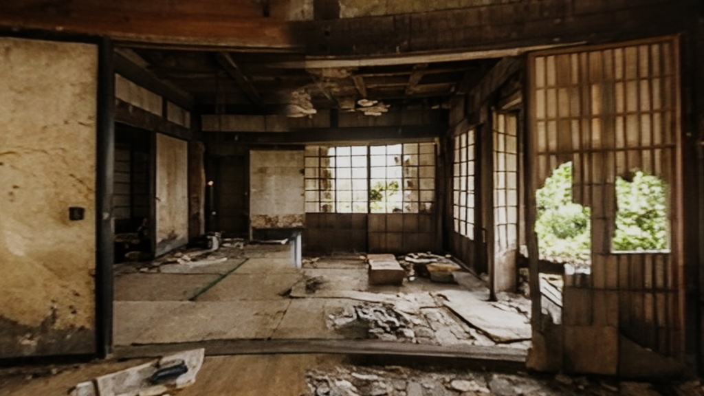 【HDRI、SKYBOX、天球 他】古民家廃墟