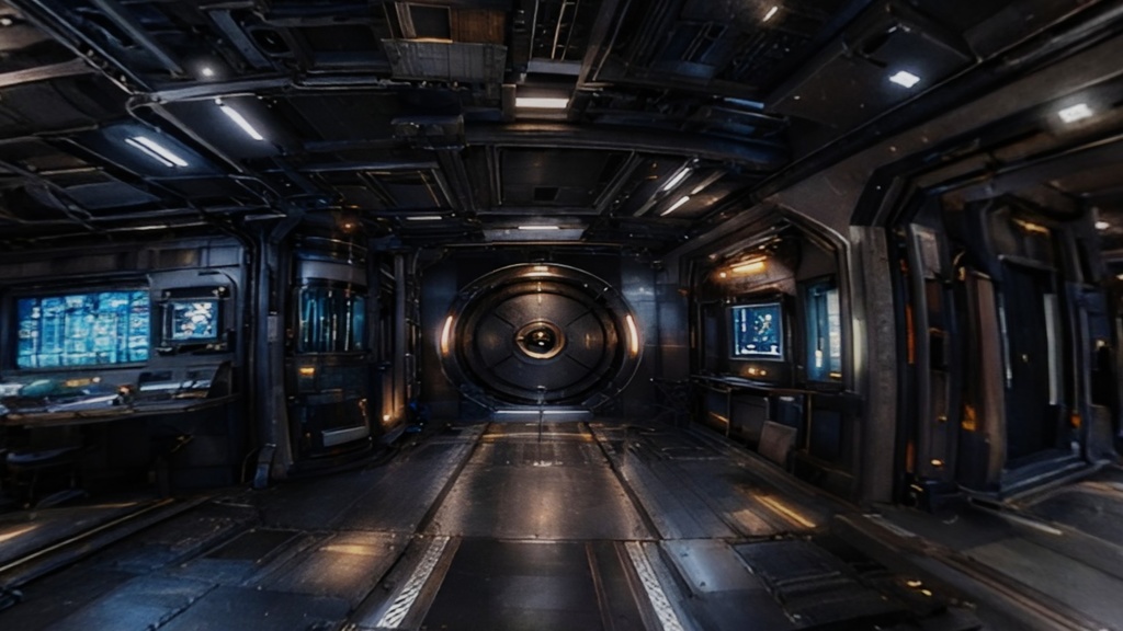 【HDRI、SKYBOX、天球 他】宇宙船の内部