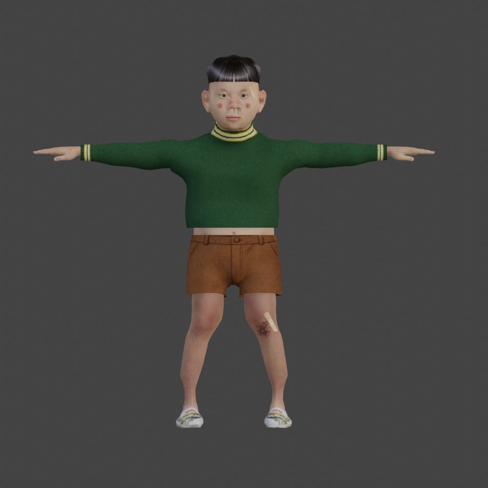 【3Dキャラクター】昭和キッズ しーぼう