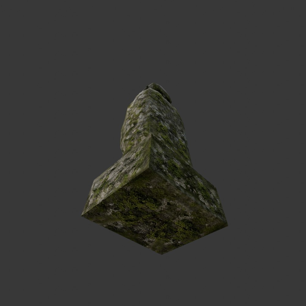 【3D小道具】地蔵(ローポリ)