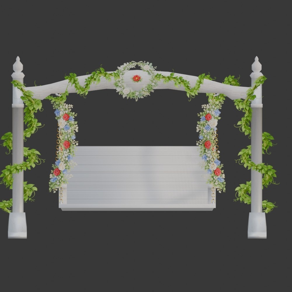 【3D小道具】メルヘンブランコ(ローポリ)